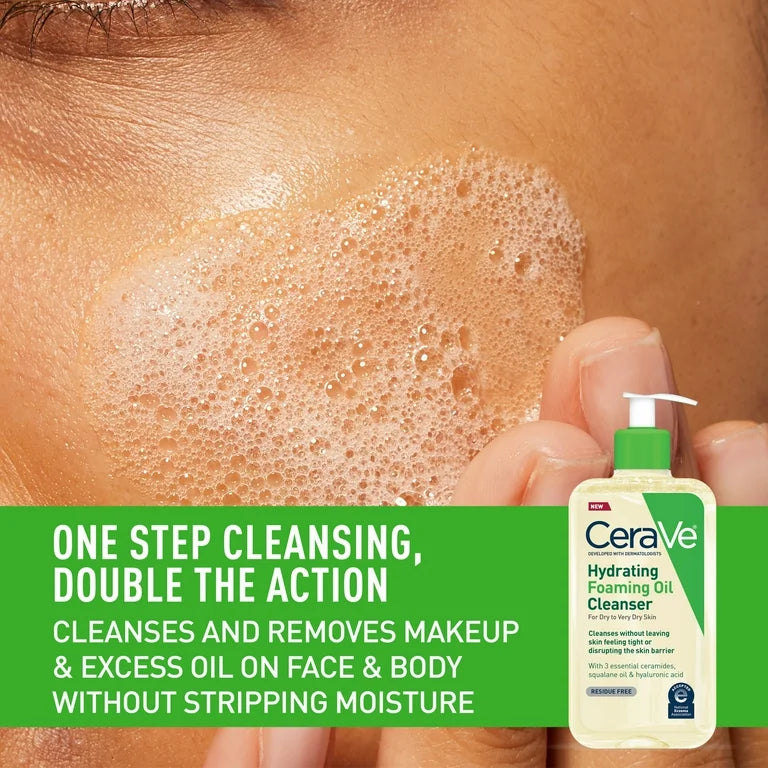 Dry Skin Face Wash with Hyaluronic Acid, 355 ml